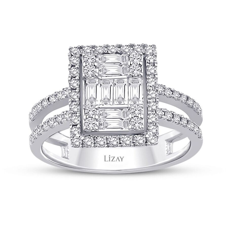 0.94 Carat Diamond Baguette Ring
