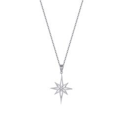 0.04 Carat Diamond Star Necklace