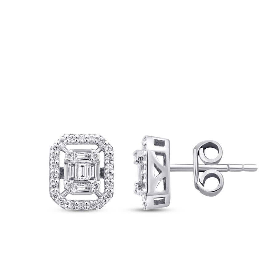 0,30 Karat Diamant Baguette Ohrringe