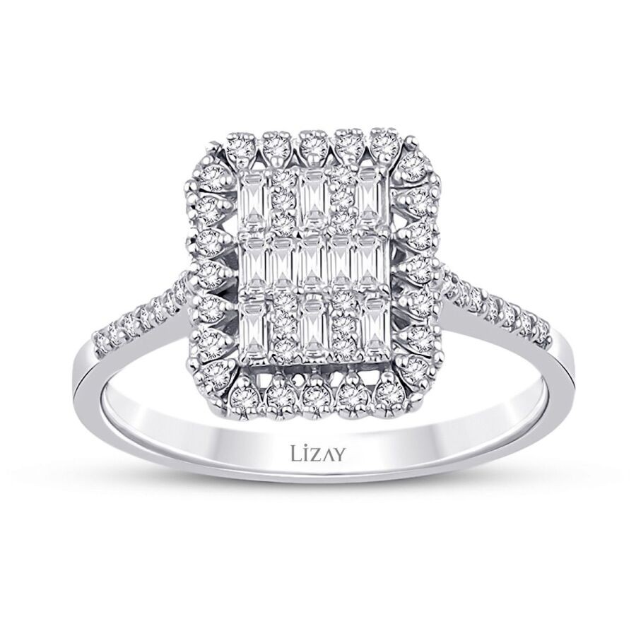 0.43 Carat Diamond Baguette Ring