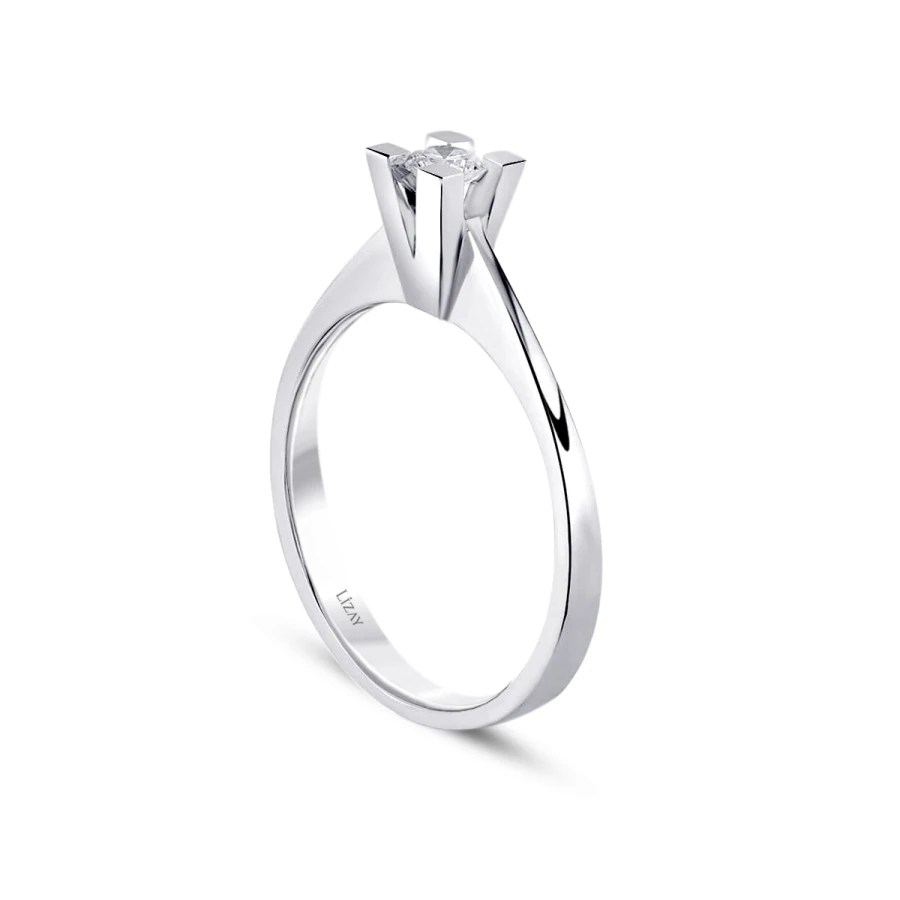 0.10 Carat Diamond Round Solitaire Engagement Ring