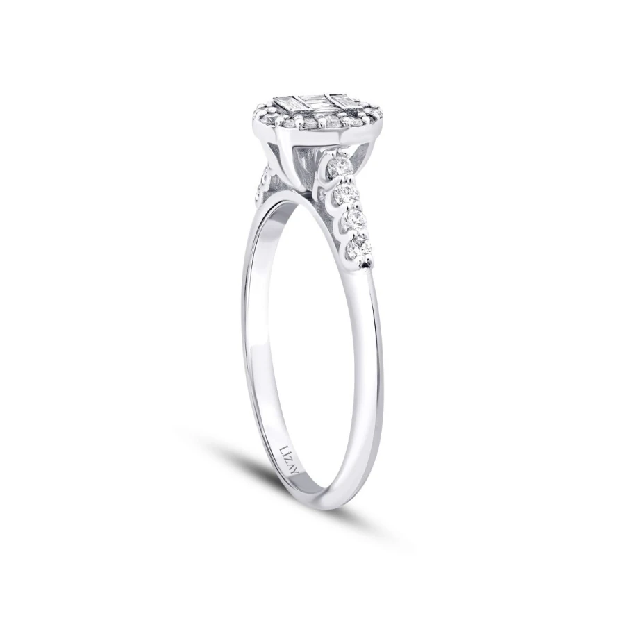 0.29 Carat Diamond Baguette Ring