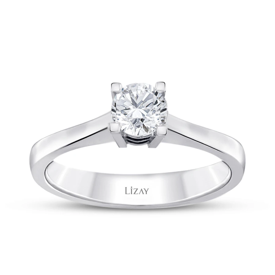 0.30 Carat Diamond Round Solitaire Engagement Ring