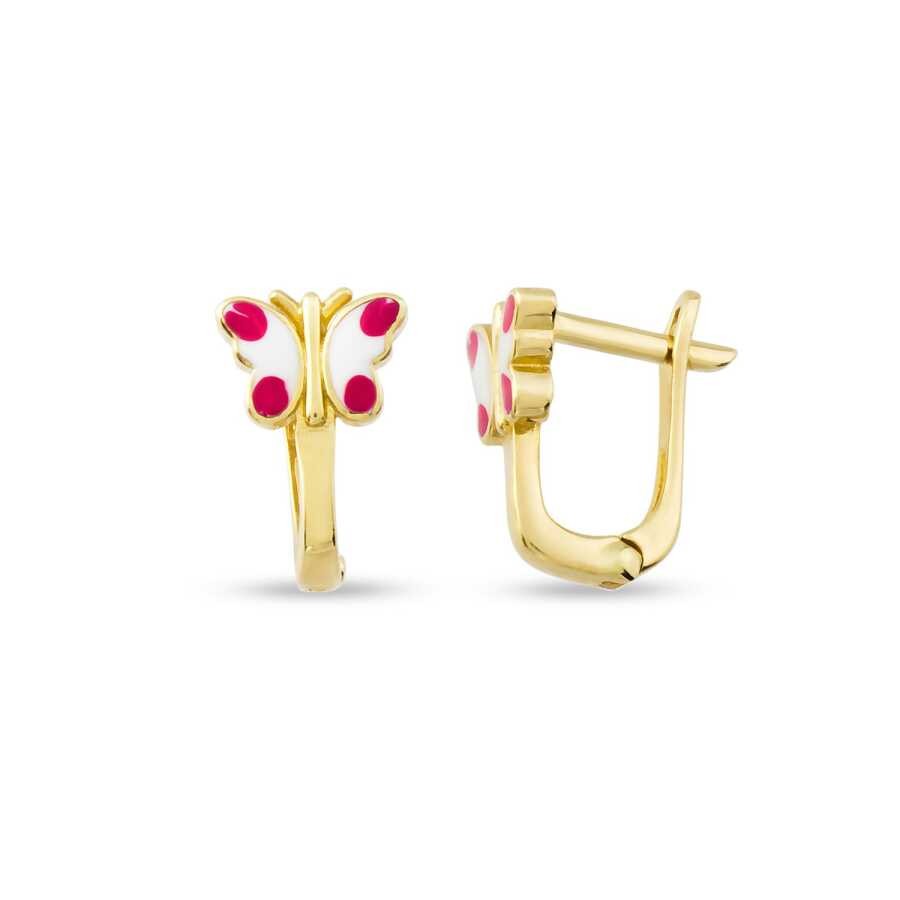Gold Butterfly Earrings