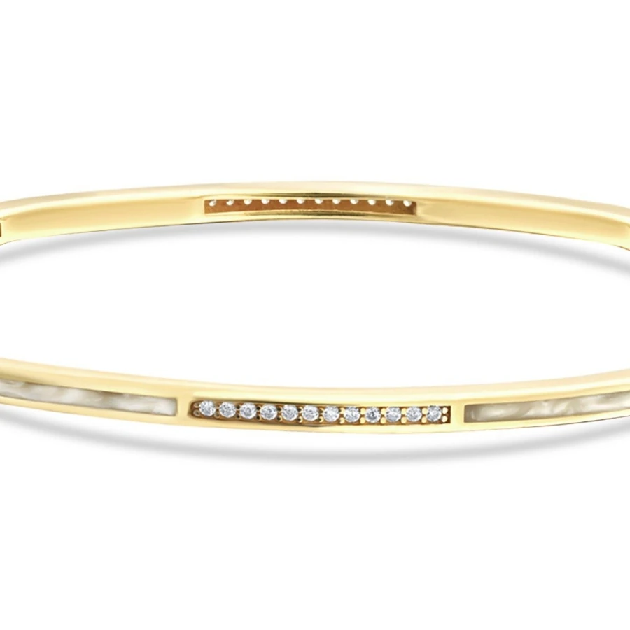 Gold Pearl Stone Bracelet