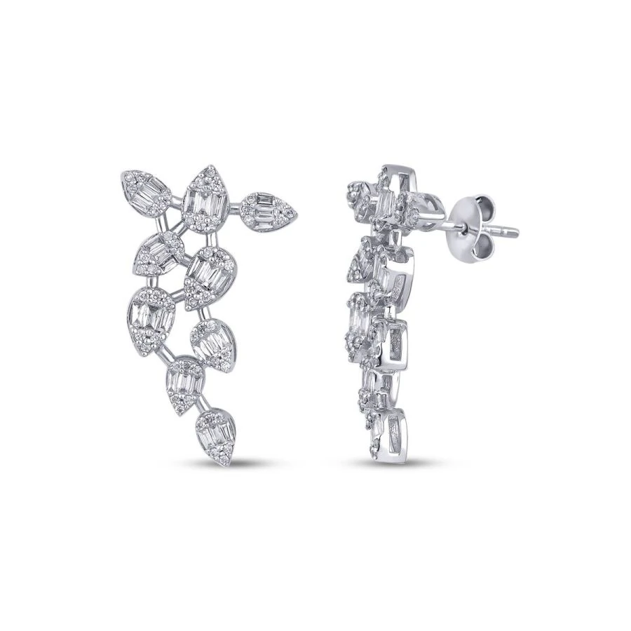 0.87 ct. Diamant Baguette Ohrringe