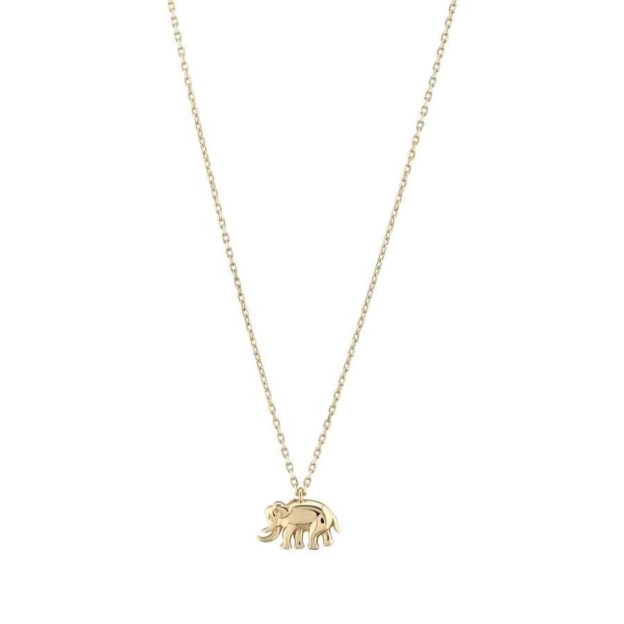 Gold Elephant Necklace