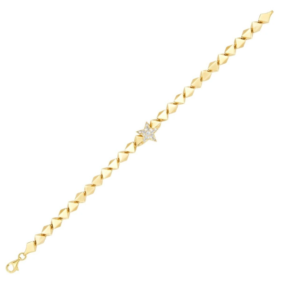 Gold Asymmetric Star Bracelet