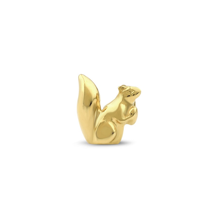 Golden Squirrel Tragus Earring