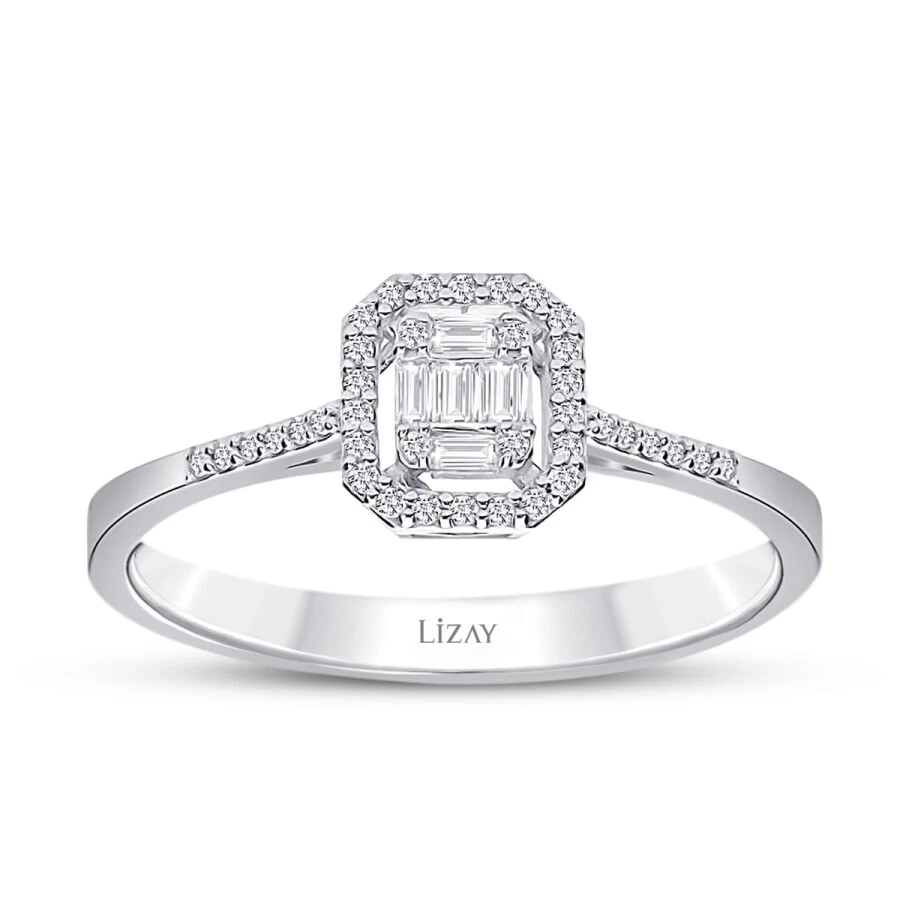 0.20 Carat Diamond Baguette Ring