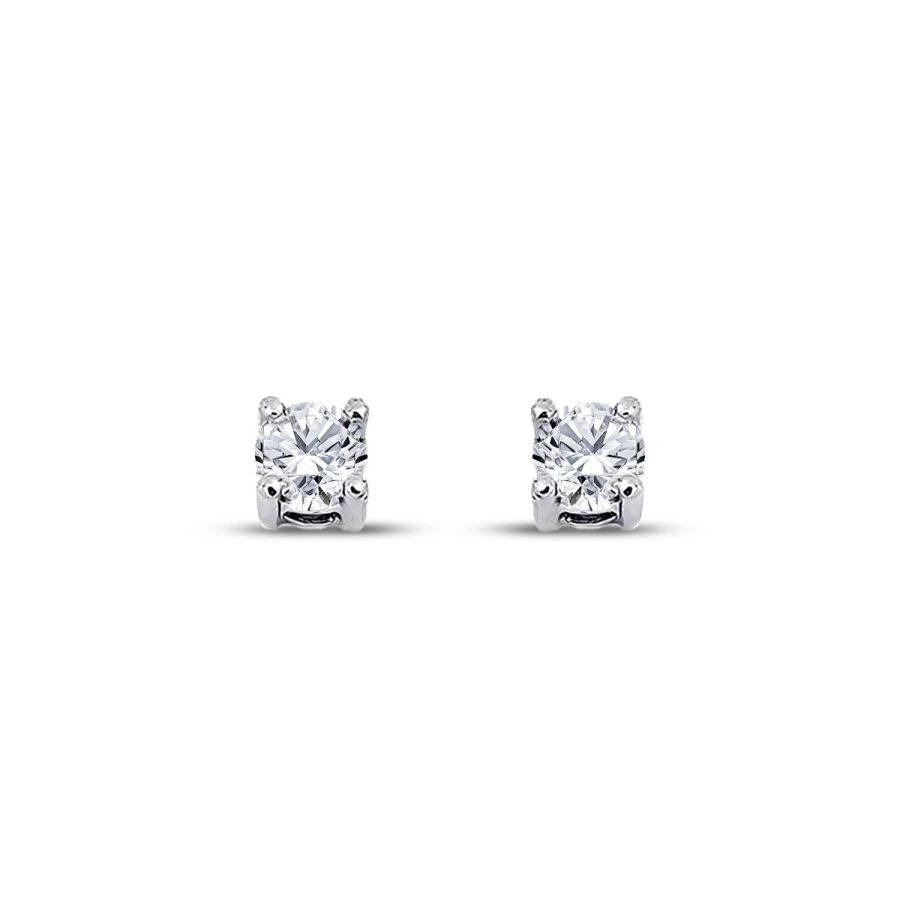 0.40 Carat Diamond Solitaire Earrings