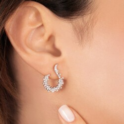 0,88 Karat Diamant Baguette Ohrringe