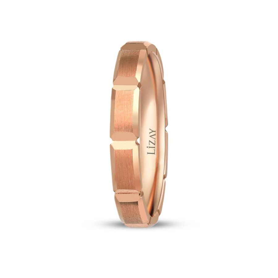 Rose Gold Matt Wedding Band