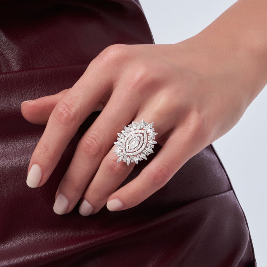1.48 Carat Diamond Baguette Ring