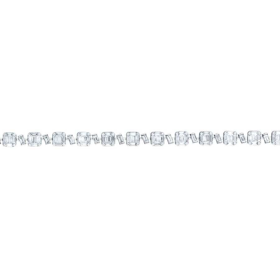 3.63 Carat Diamond Baguette Bracelet