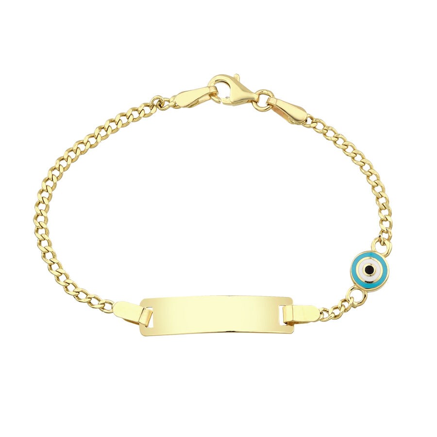 Gold Evil Eye Imprint Bracelet