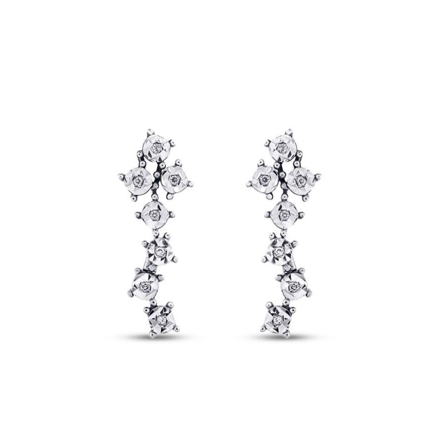 0.05 Carat Diamond-Effect Earring