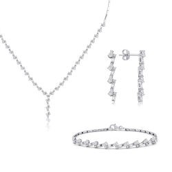 Gold Zickzack Baguette Set