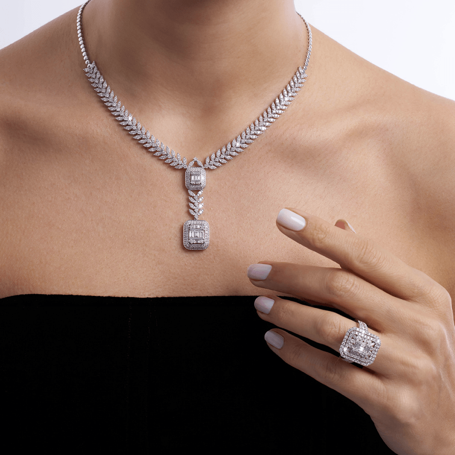 6.41 Carat Diamond Necklace
