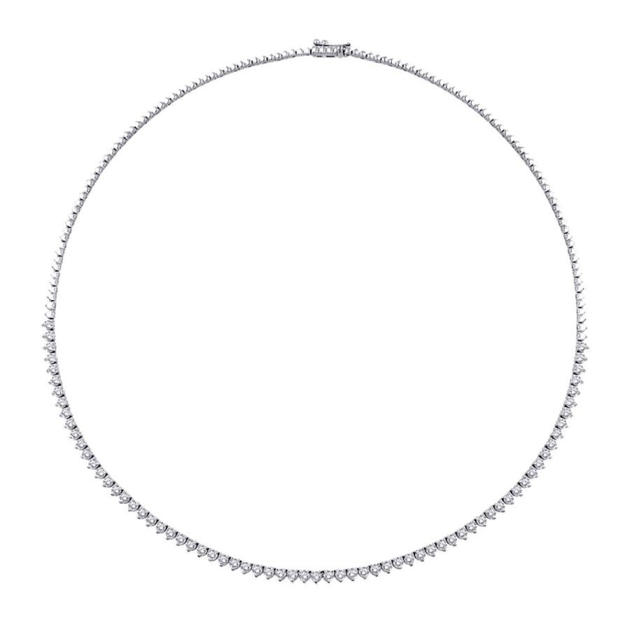 3.21 Carat Diamond Tennis Necklace