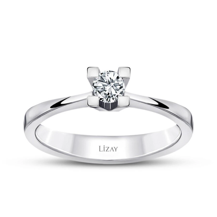 0.15 Carat Diamond Round Solitaire Engagement Ring