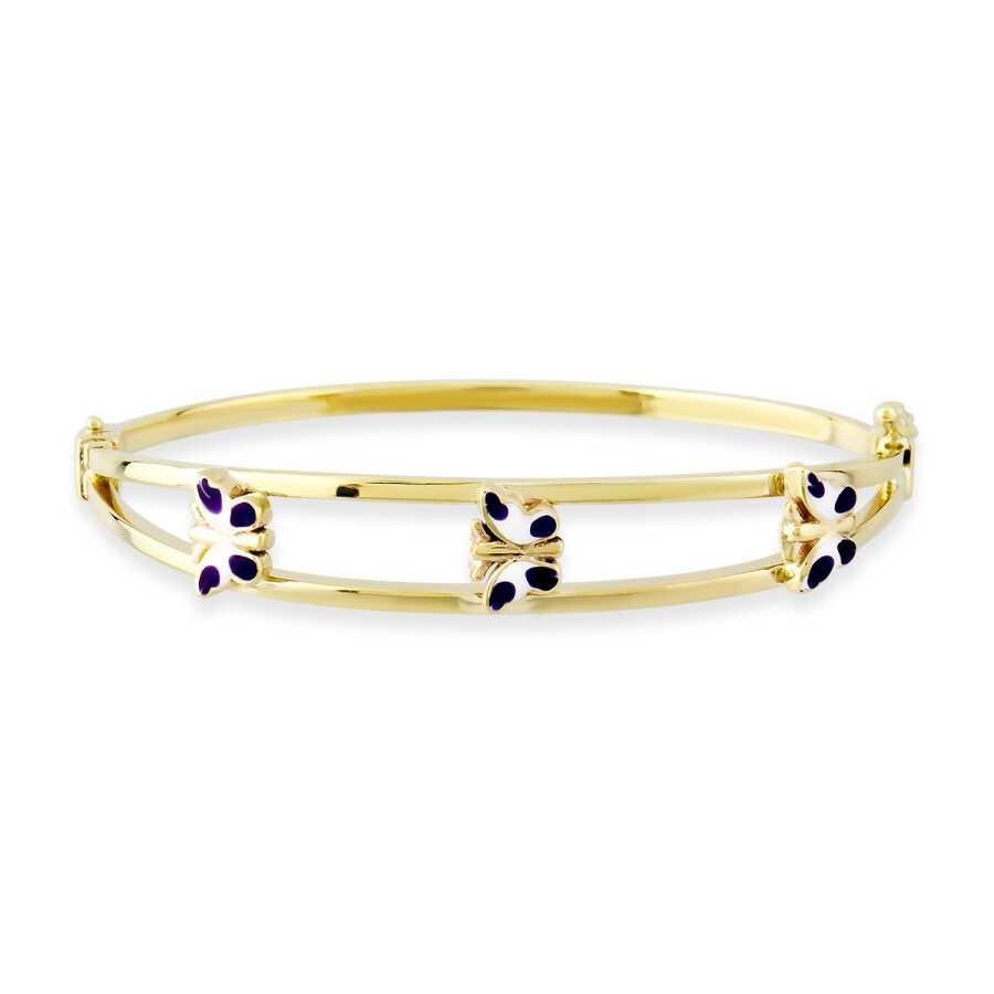 Gold Baby Nameplate Bracelet