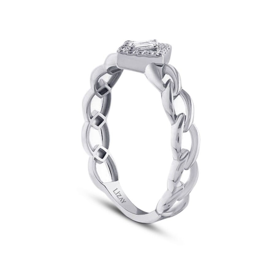 0.10 Carat Diamond Chain Ring