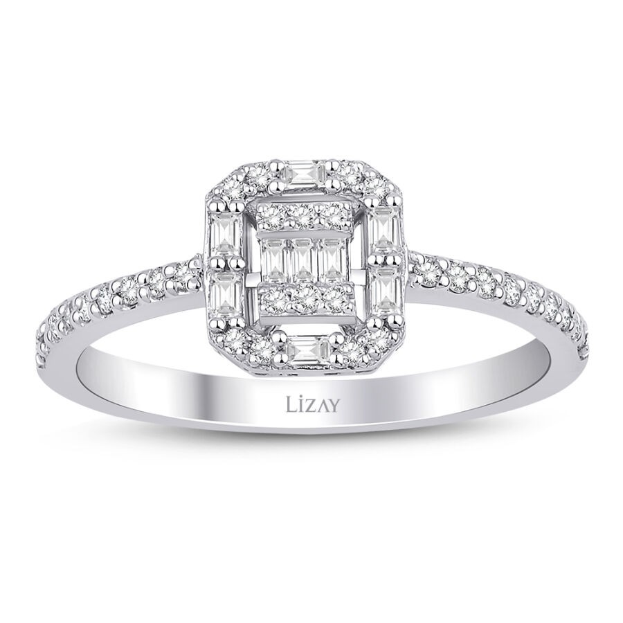 0.26 Carat Diamond Baguette Ring