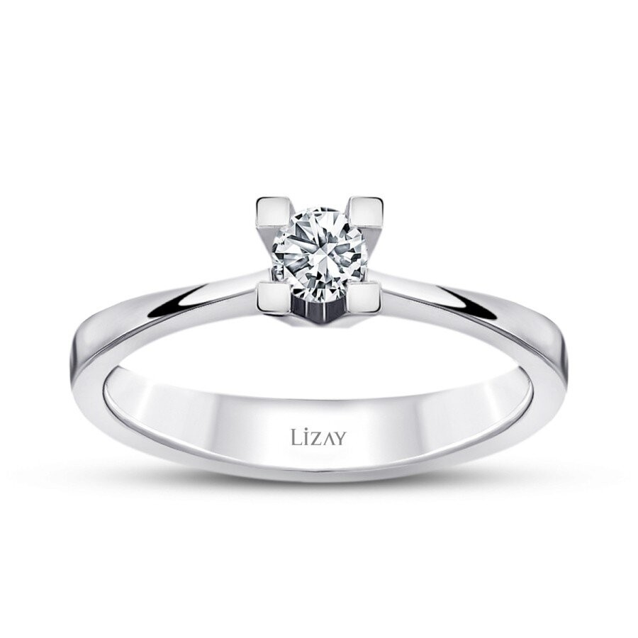 0.15 Carat Diamond Round Solitaire Engagement Ring
