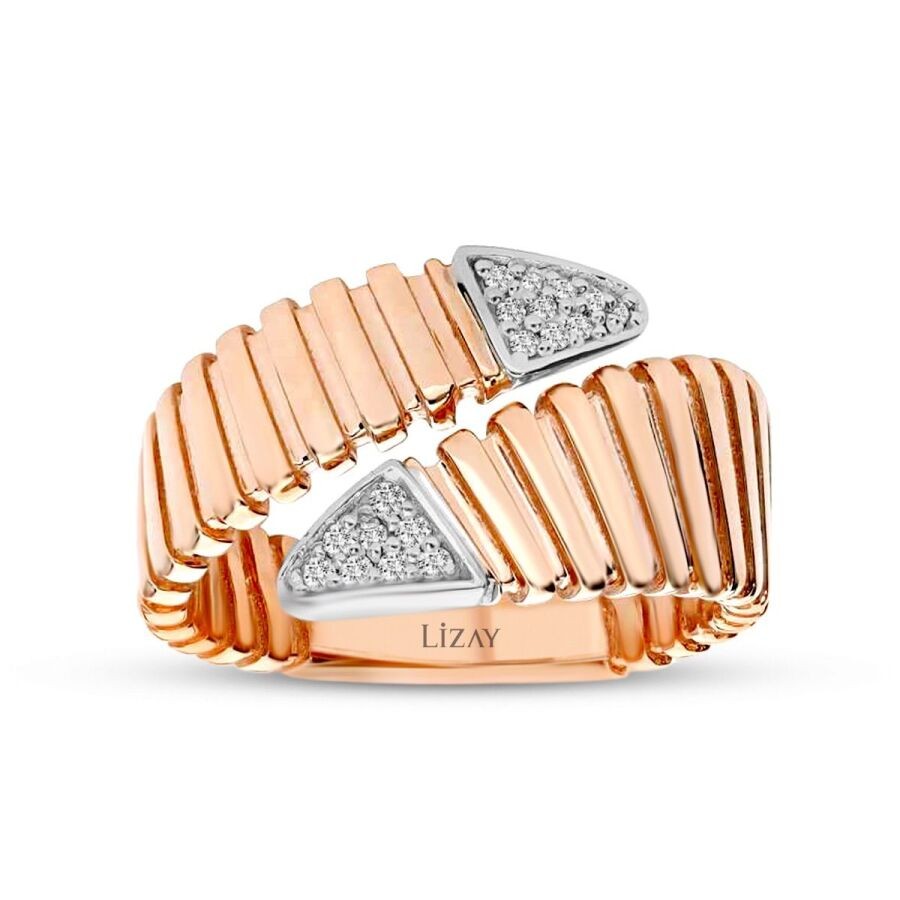 0.09 Carat Diamond Twisted Ring