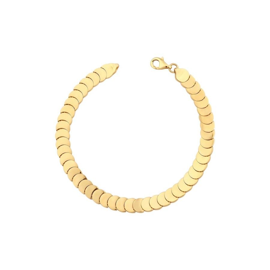 Gold Trend Sequin Patterned Bracelet