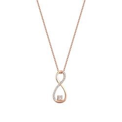 0.11 Carat Diamond Infinity Necklace