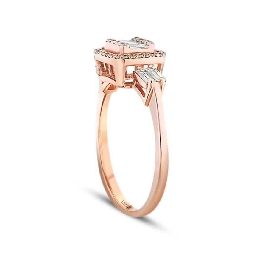 0.29 Carat Diamond Baguette Ring