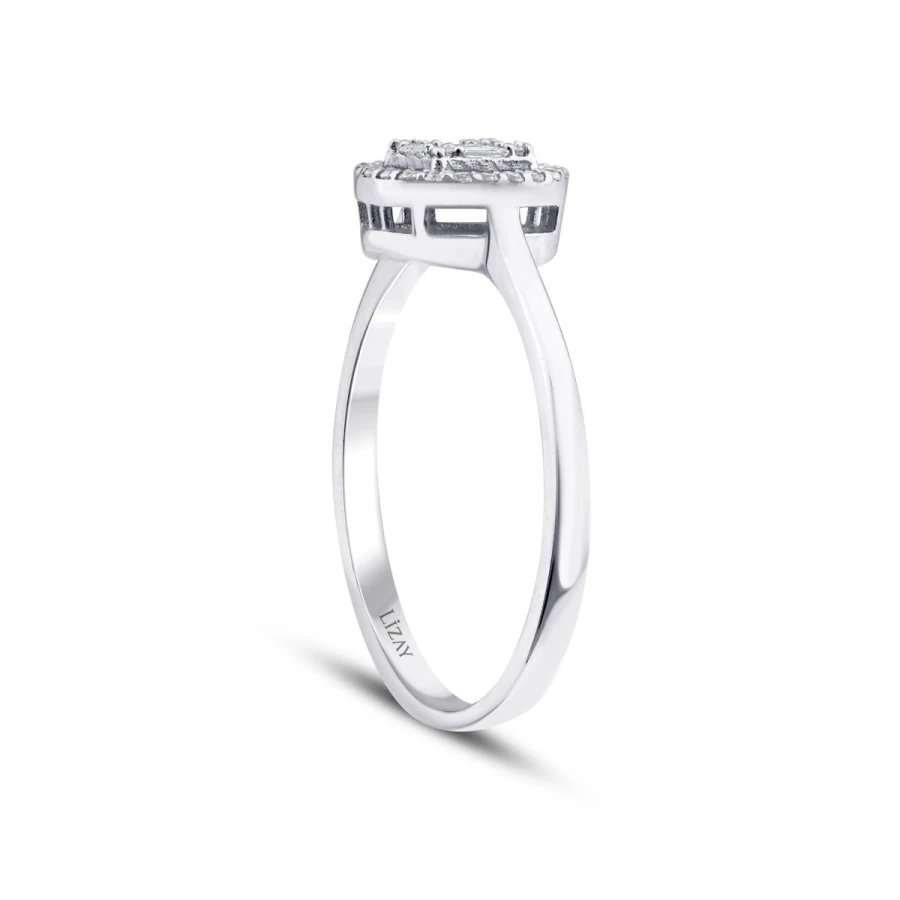 0.17 Carat Diamond Baguette Ring