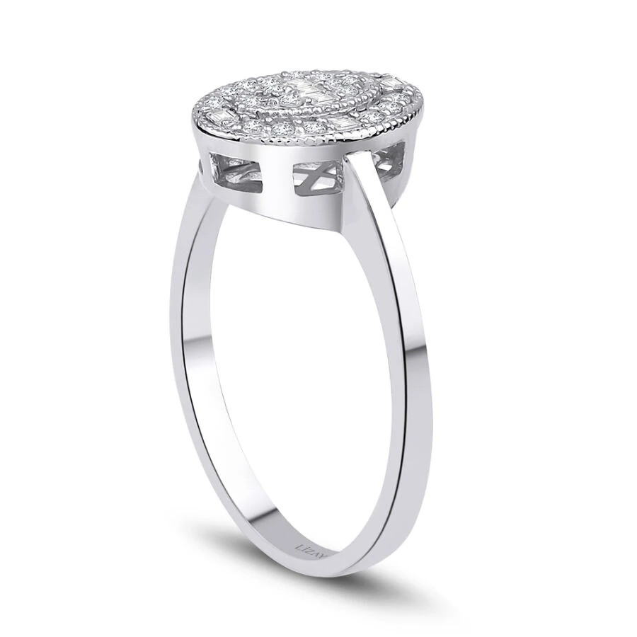 0.19 ct. Diamant Baguette Ring