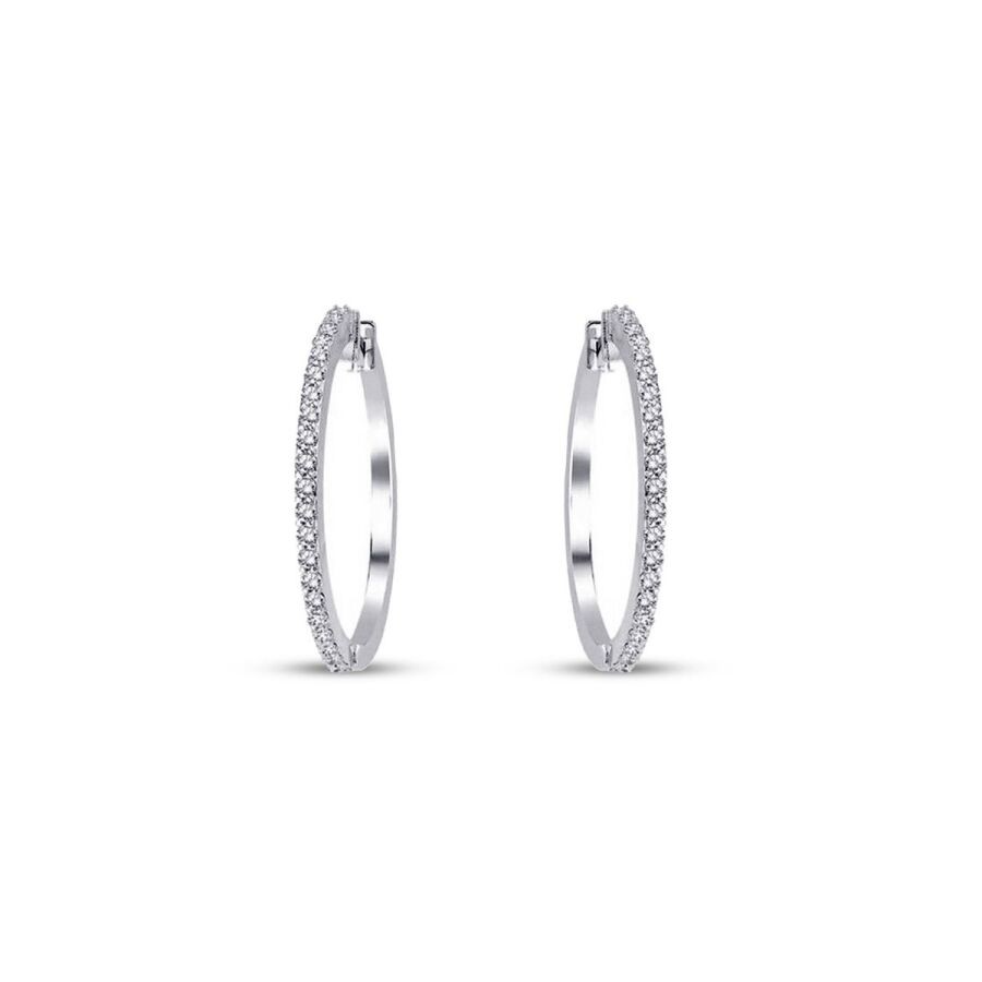 0.30 Carat Diamond Hoop Earrings