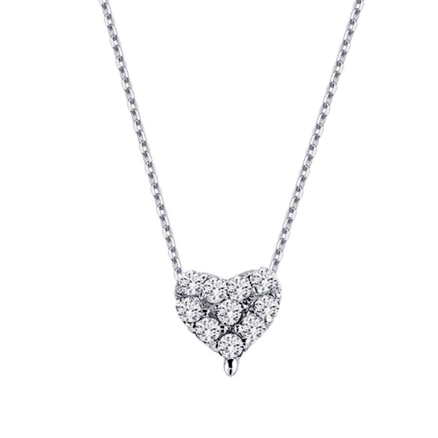 0.09 Carat Diamond Heart Ring