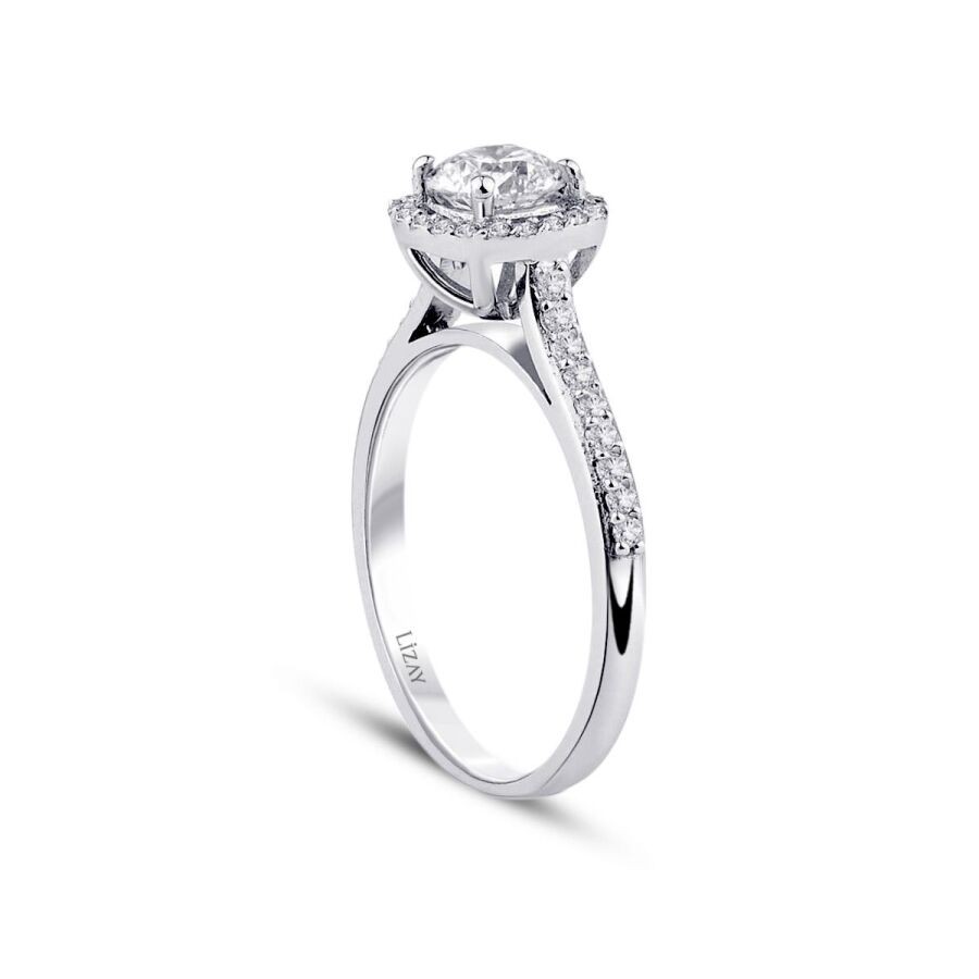 0.73 Carat Round Diamond Solitaire Engagement Ring