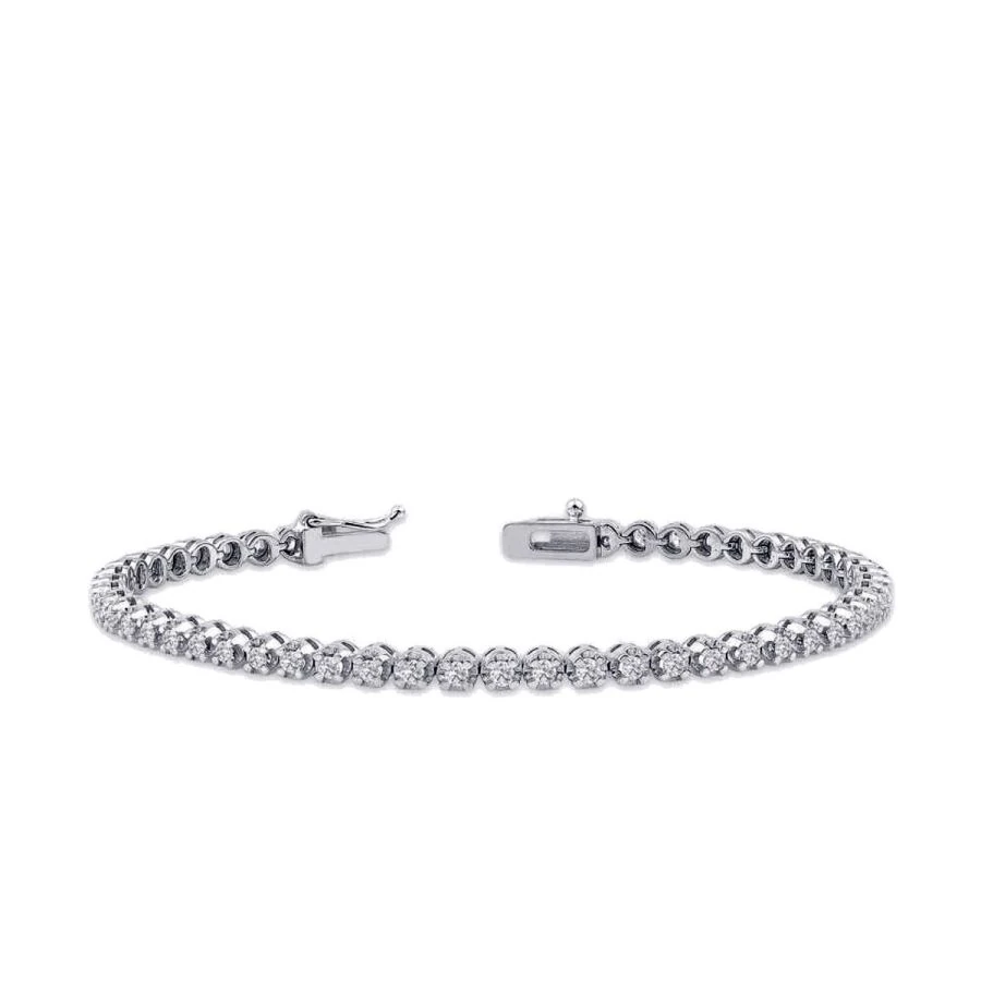 3.04 Carat Diamond Tennis Bracelet
