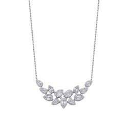 0.65 Carat Diamond Baguette Necklace