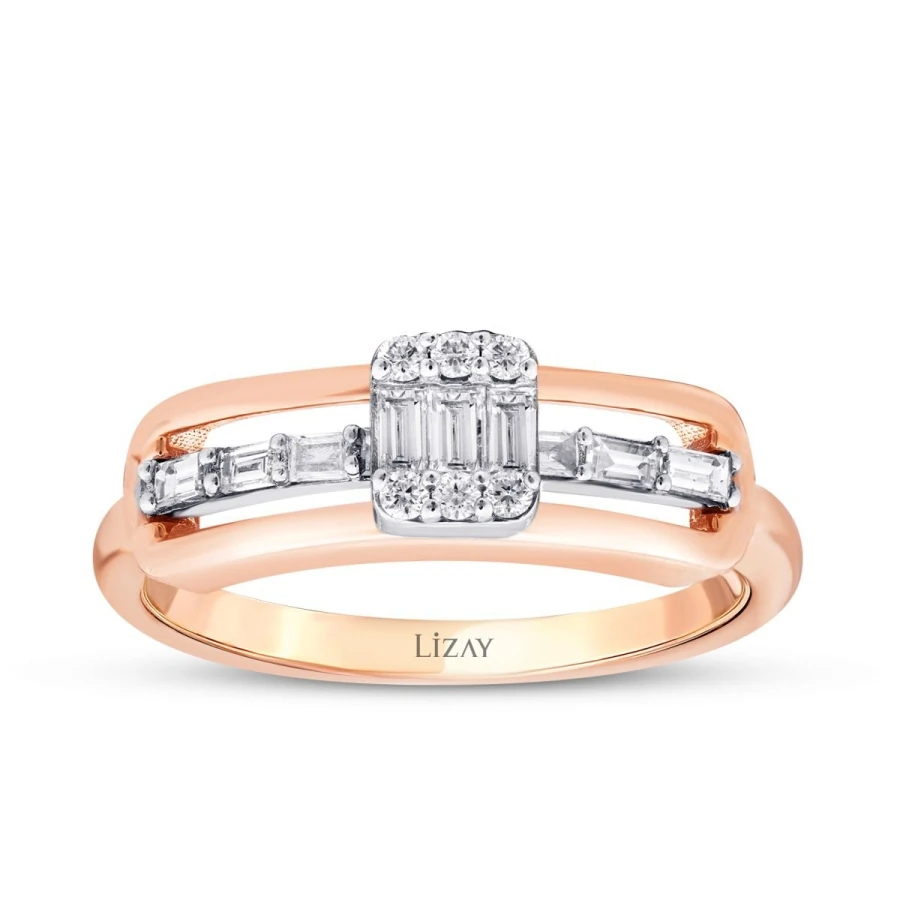 0.34 Carat Diamond Baguette Ring