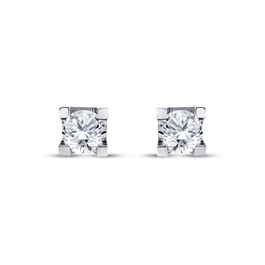 0.60 Carat Diamond Solitaire Earrings
