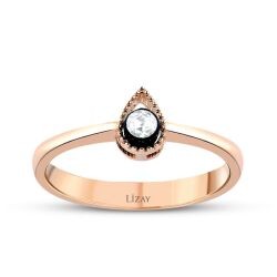 0,05 Karat Diamant Solitär Verlobungsring