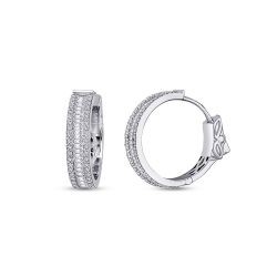 1.16 Carat Diamond Huggies Earrings