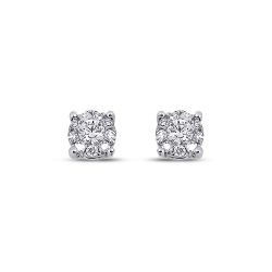 0.16 Carat Diamond Solitaire Earrings