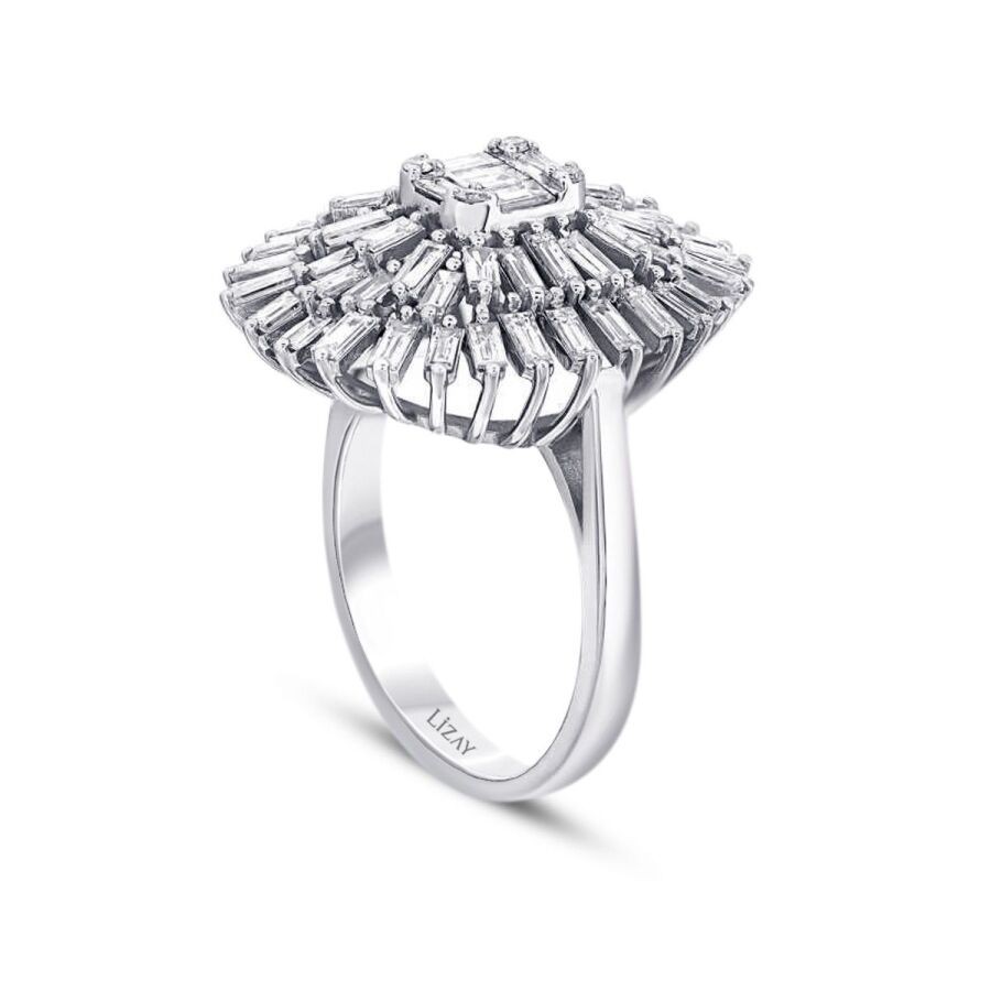 1.62 Carat Diamond Baguette Ring