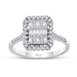 0.43 Carat Diamond Baguette Ring