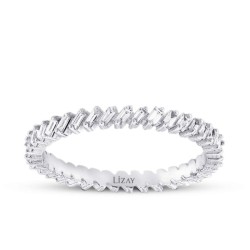 0,33 Karat Diamant Baguette Ewigkeitsring