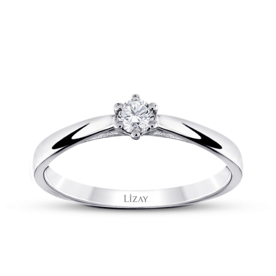 0.15 Carat Diamond Round Solitaire Engagement Ring