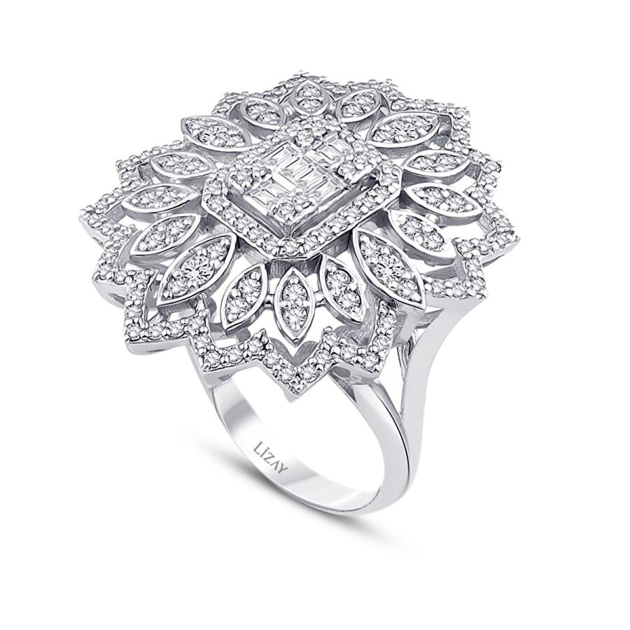 0.99 Carat Diamond Baguette Ring